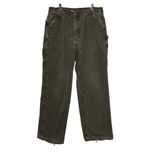 Carhartt Carpenter Work Pants Size 38x34 Gray Thrashed Distressed Vintage Y2K